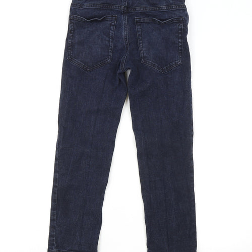 Very Girls Blue Cotton Skinny Jeans Size 9 Years Regular Zip