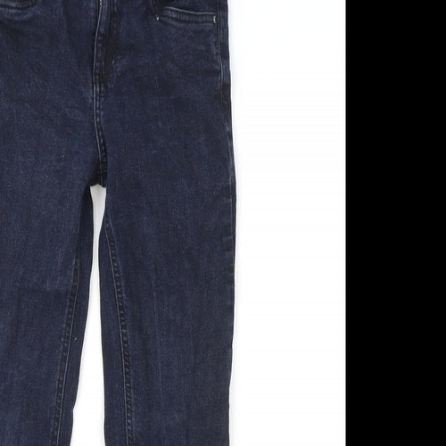 Very Girls Blue Cotton Skinny Jeans Size 9 Years Regular Zip