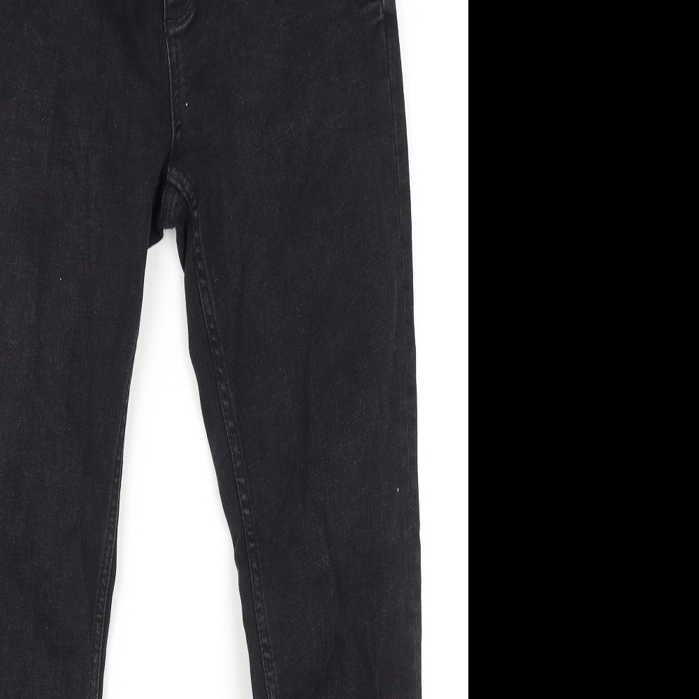 Zara Womens Black Cotton Skinny Jeans Size 8 L29 in Regular Zip