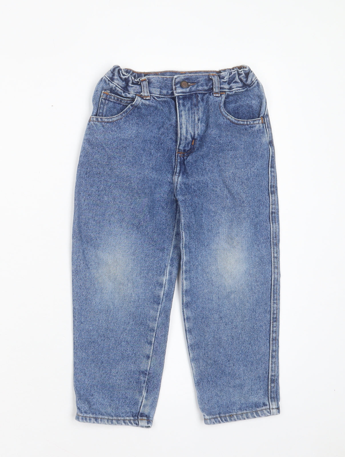 NEXT Boys Blue Cotton Straight Jeans Size 3-4 Years Regular Button