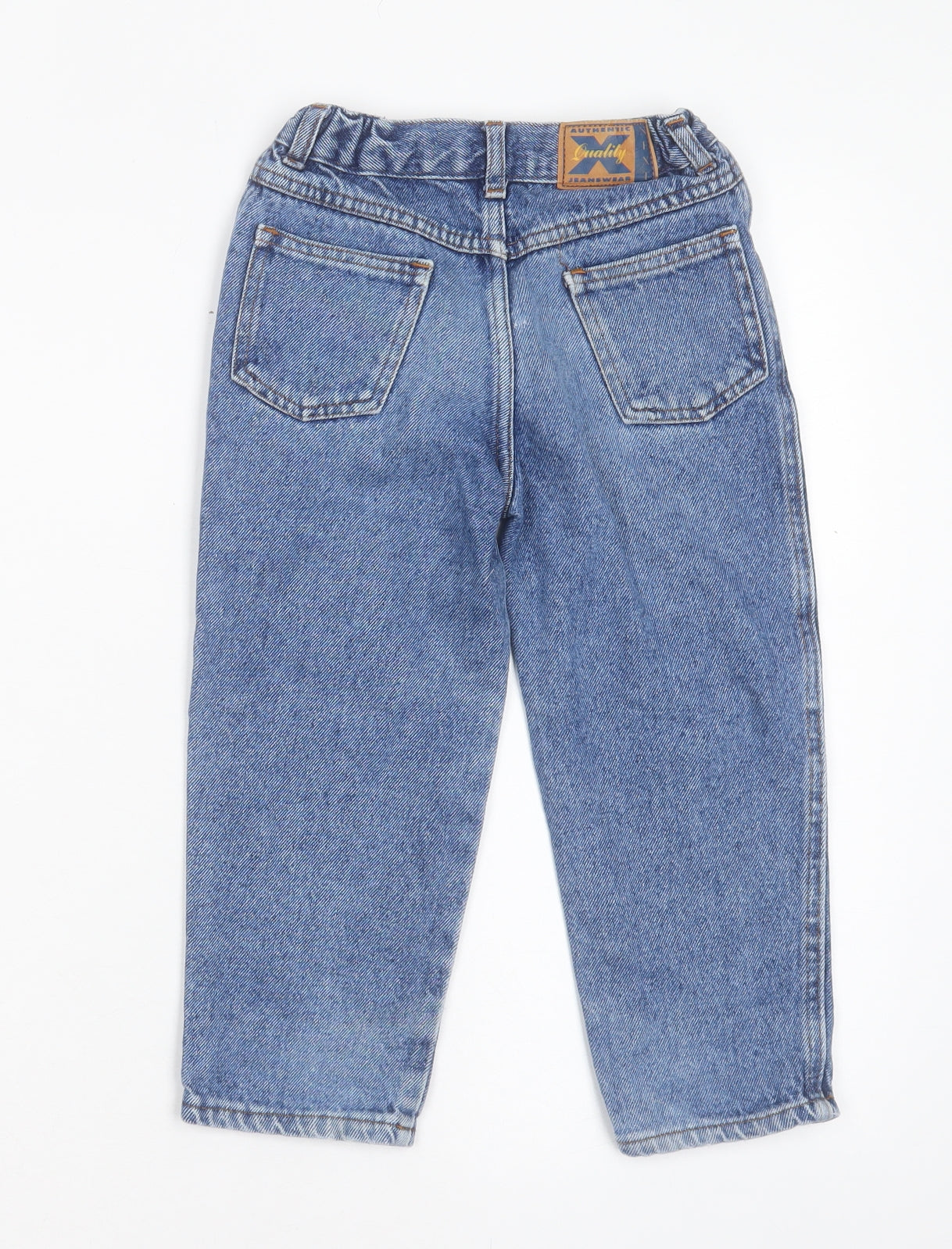 NEXT Boys Blue Cotton Straight Jeans Size 3-4 Years Regular Button