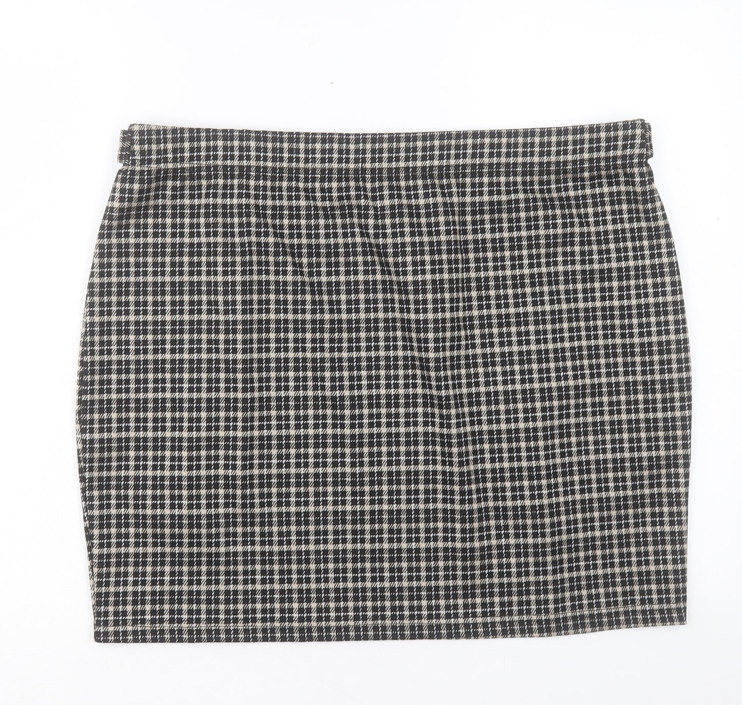 Pep& Co Womens Brown Plaid Polyester A-Line Skirt Size 20