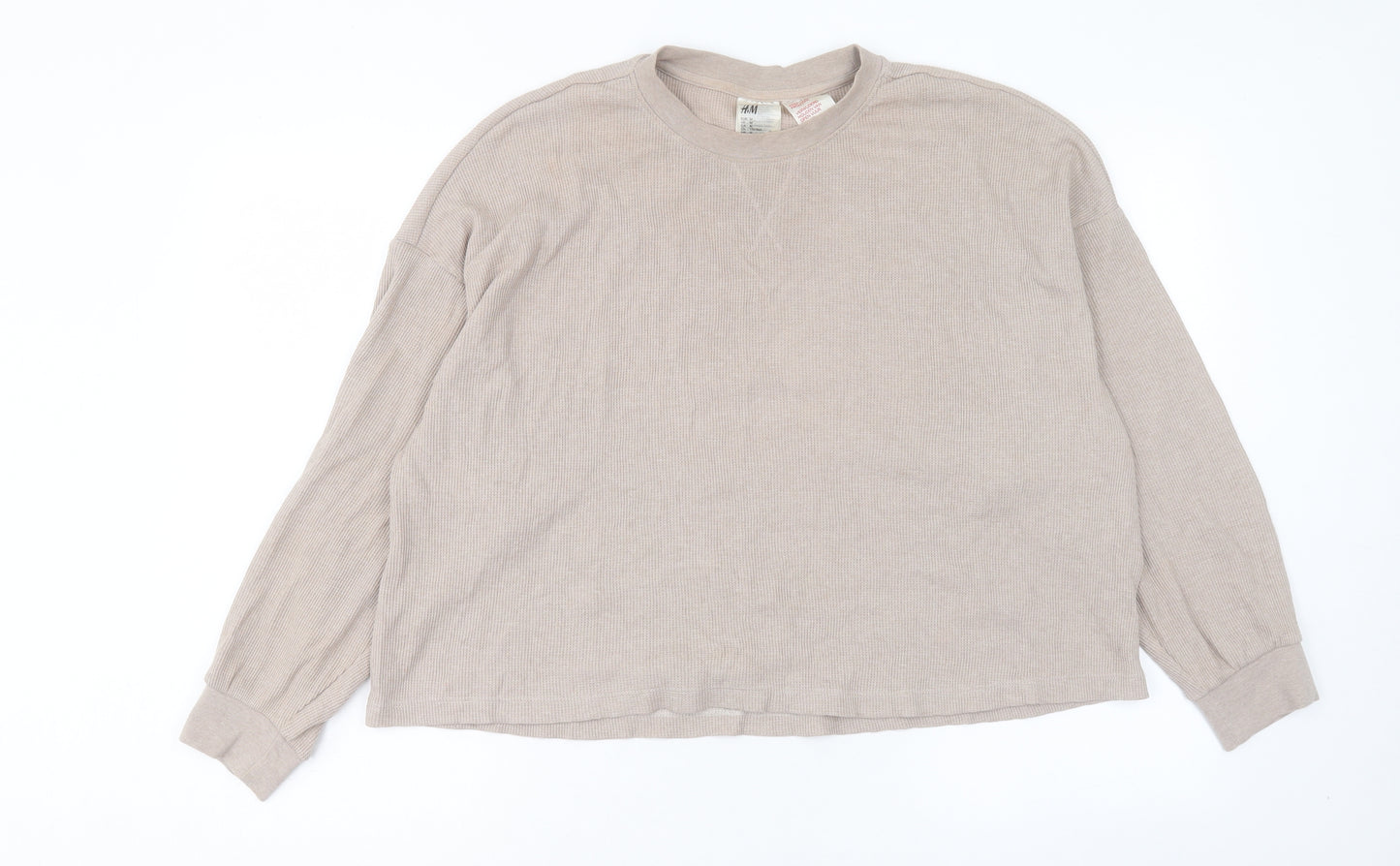 H&M Womens Pink Polyester Pullover Sweatshirt Size M Pullover