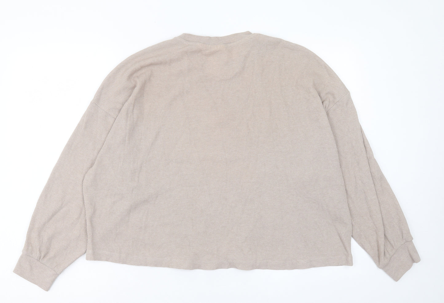 H&M Womens Pink Polyester Pullover Sweatshirt Size M Pullover
