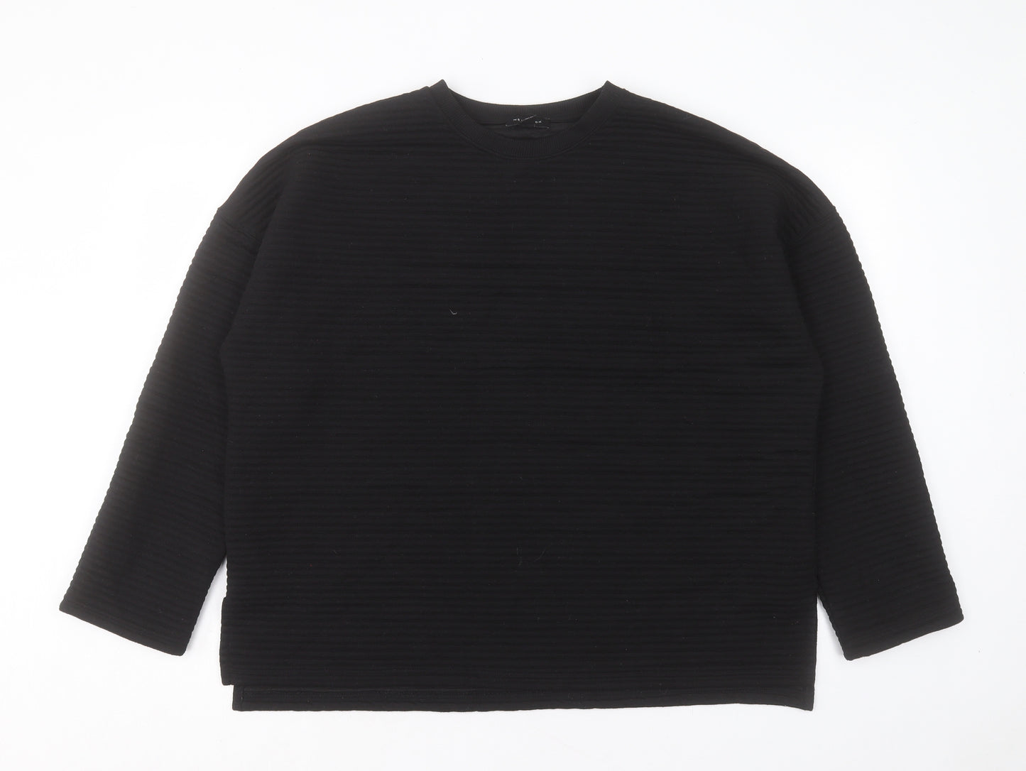 New Look Womens Black Polyester Pullover Sweatshirt Size L Pullover