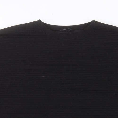 New Look Womens Black Polyester Pullover Sweatshirt Size L Pullover