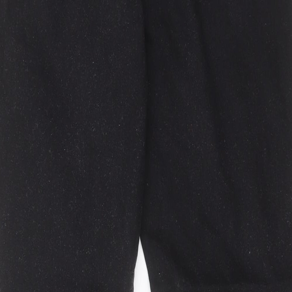 Denim & Co. Womens Black Cotton Jegging Trousers Size 16 L29 in Regular