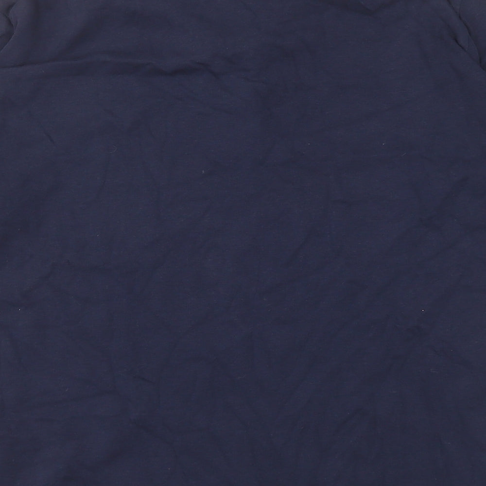 EWM Womens Blue Cotton Basic Polo Size L Collared - Size 18-20