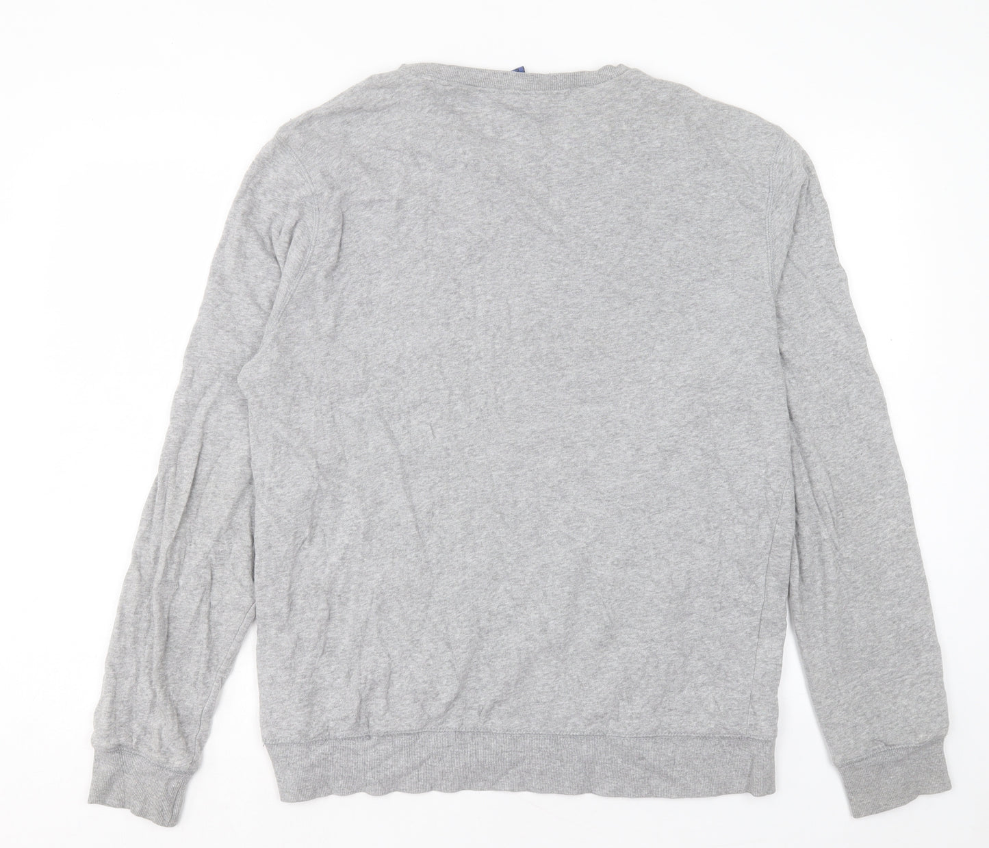 H&M Mens Grey Cotton Pullover Sweatshirt Size L
