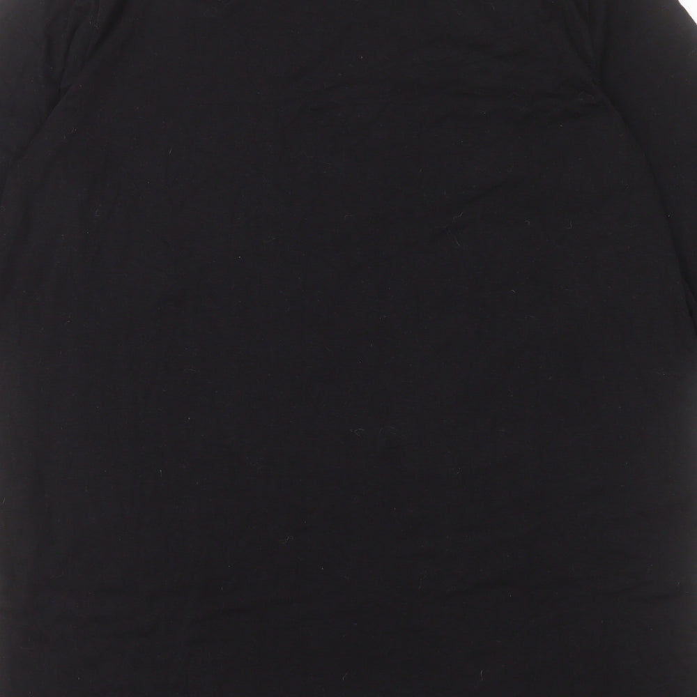 Primark Womens Black Polyester Tunic T-Shirt Size M Crew Neck - New York City. Size 12-14