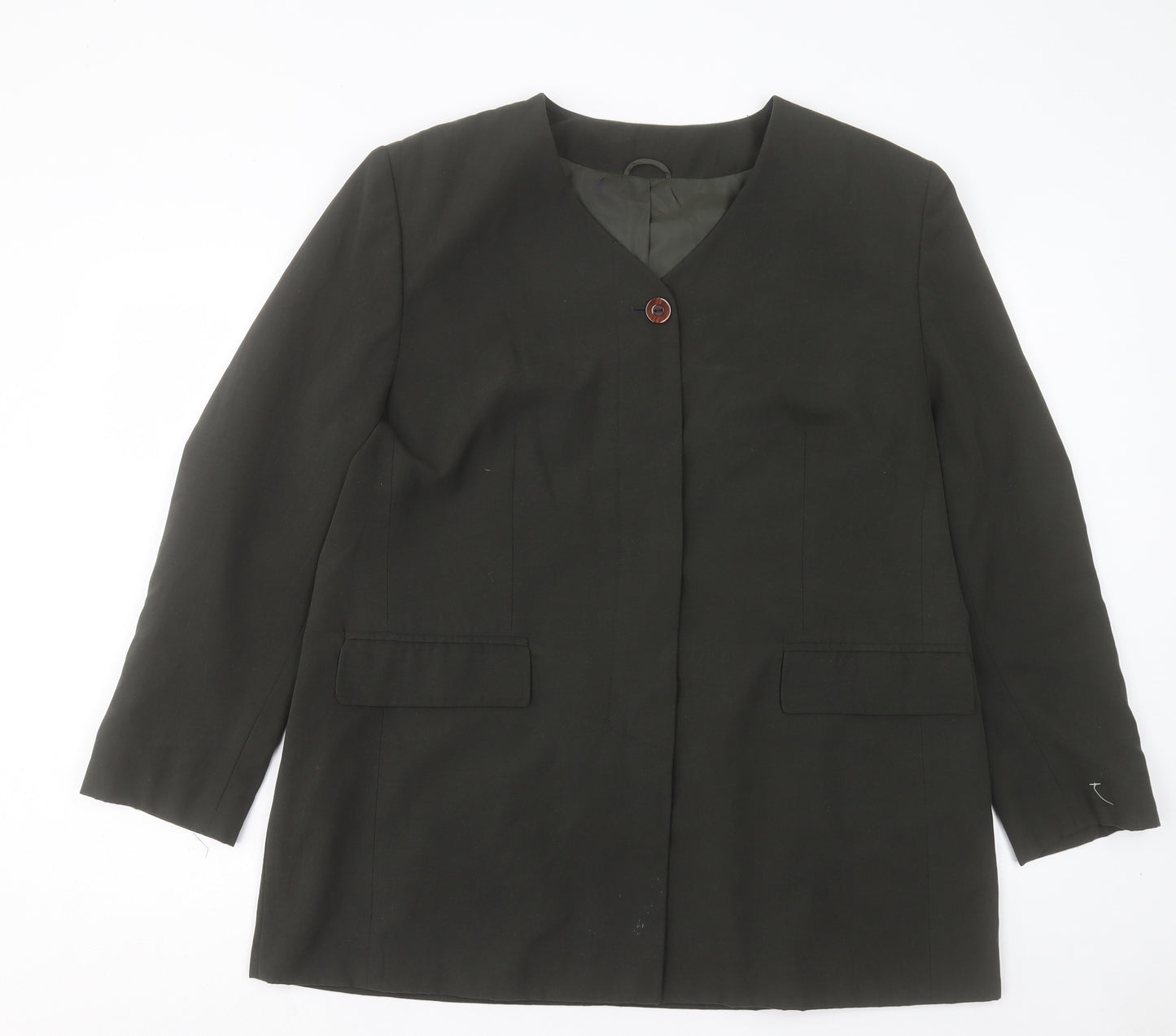C&A Womens Green Jacket Size 20 Button