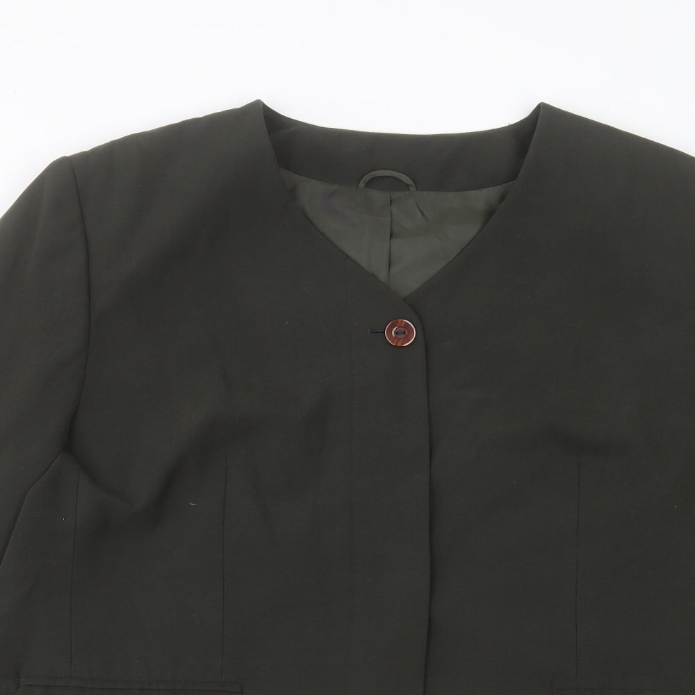 C&A Womens Green Jacket Size 20 Button