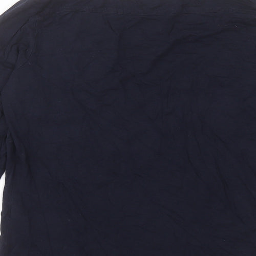 Autograph Womens Blue Modal Basic T-Shirt Size 12 Crew Neck - Pocket Detail