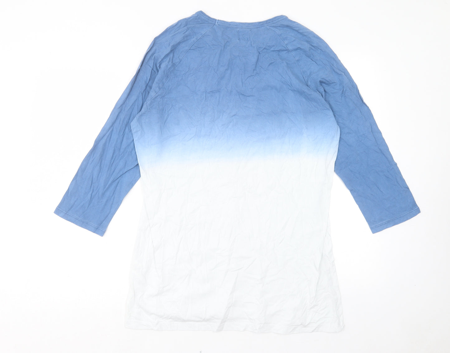 ASOS Mens Blue Cotton T-Shirt Size M Crew Neck - Tie Dye
