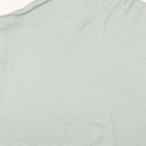 American Eagle Womens Green Round Neck Cotton Pullover Jumper Size S - Colourblock