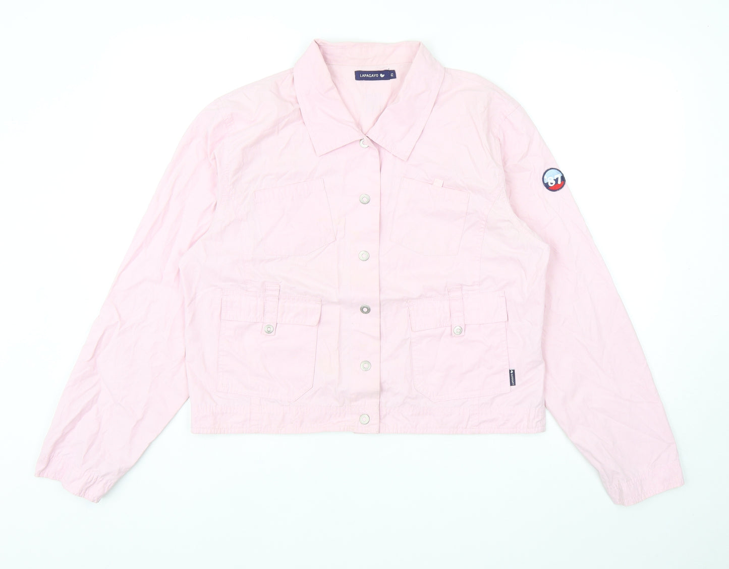 Lapagayo Womens Pink Jacket Size 14 Snap