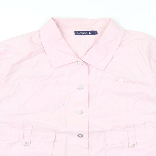 Lapagayo Womens Pink Jacket Size 14 Snap