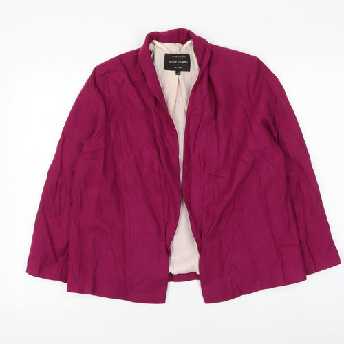 River Island Womens Purple Jacket Blazer Size 10