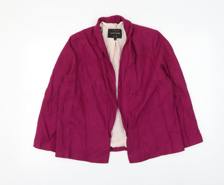River Island Womens Purple Jacket Blazer Size 10