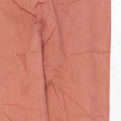 Matalan Womens Pink Cotton Skinny Jeans Size 10 L26 in Regular Zip