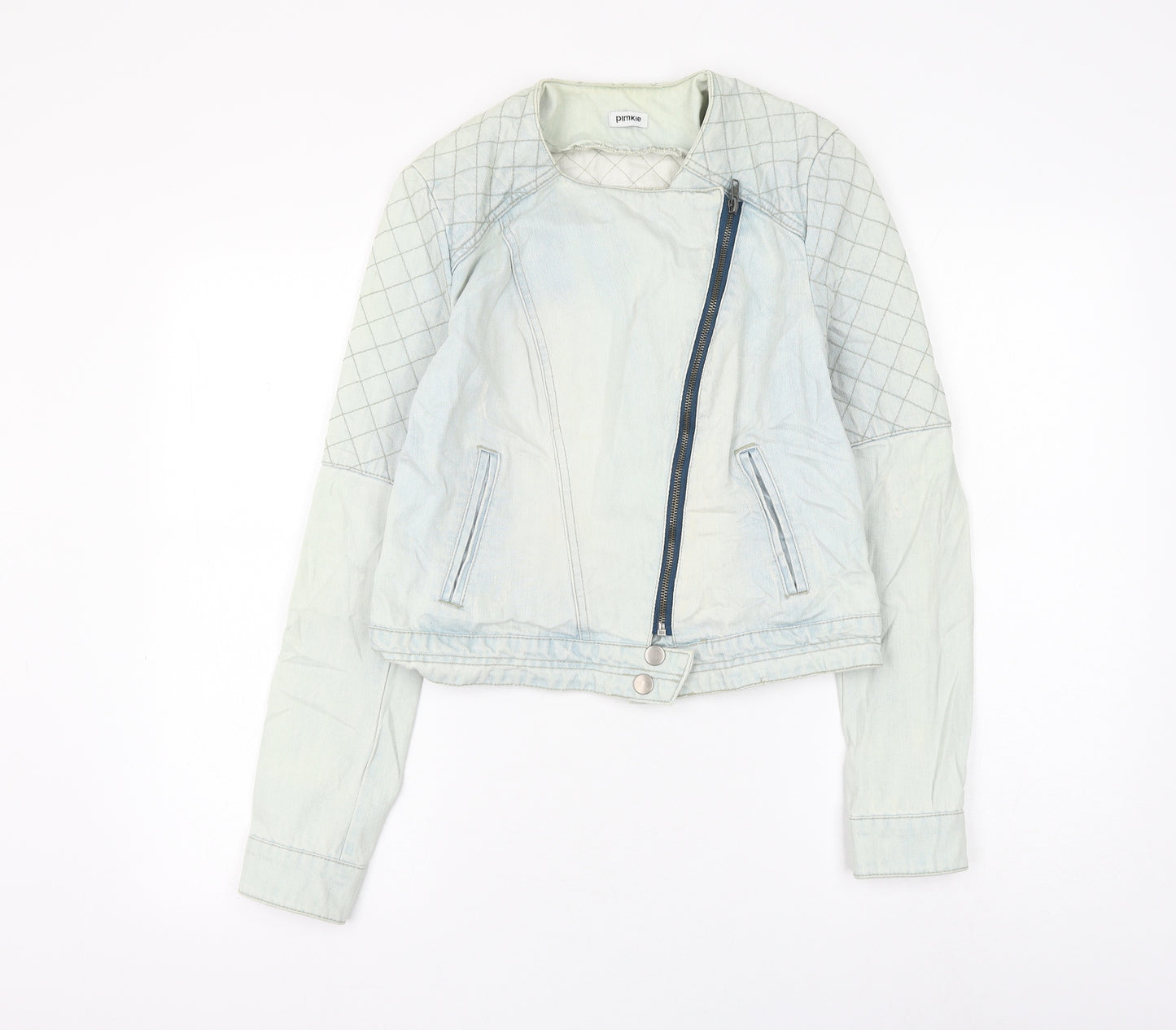 Pimkie Womens Blue Jacket Size 8 Zip