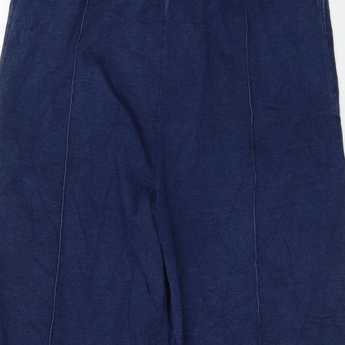 Marks and Spencer Womens Blue Polyester Jogger Trousers Size 18 L30 in Regular