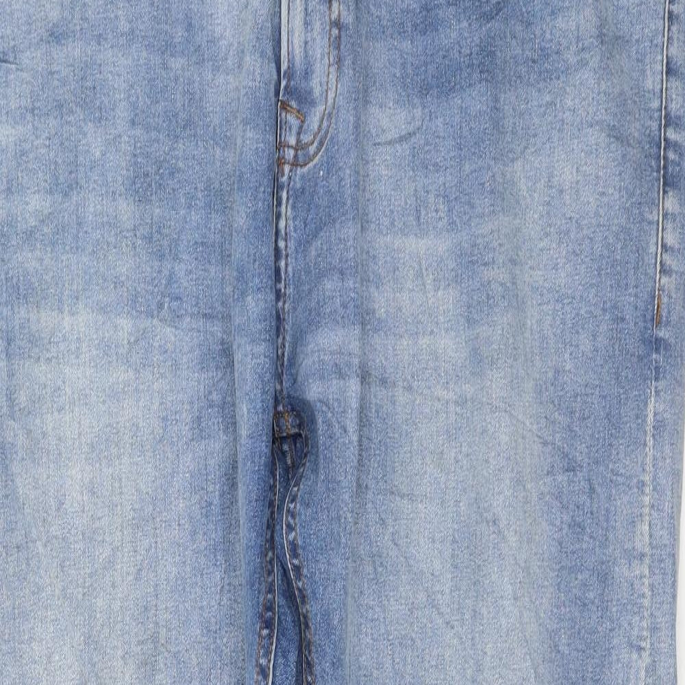 NEXT Mens Blue Cotton Skinny Jeans Size 34 in L30 in Regular Zip