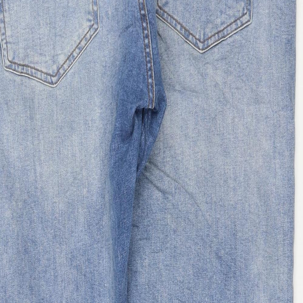 NEXT Mens Blue Cotton Skinny Jeans Size 34 in L30 in Regular Zip