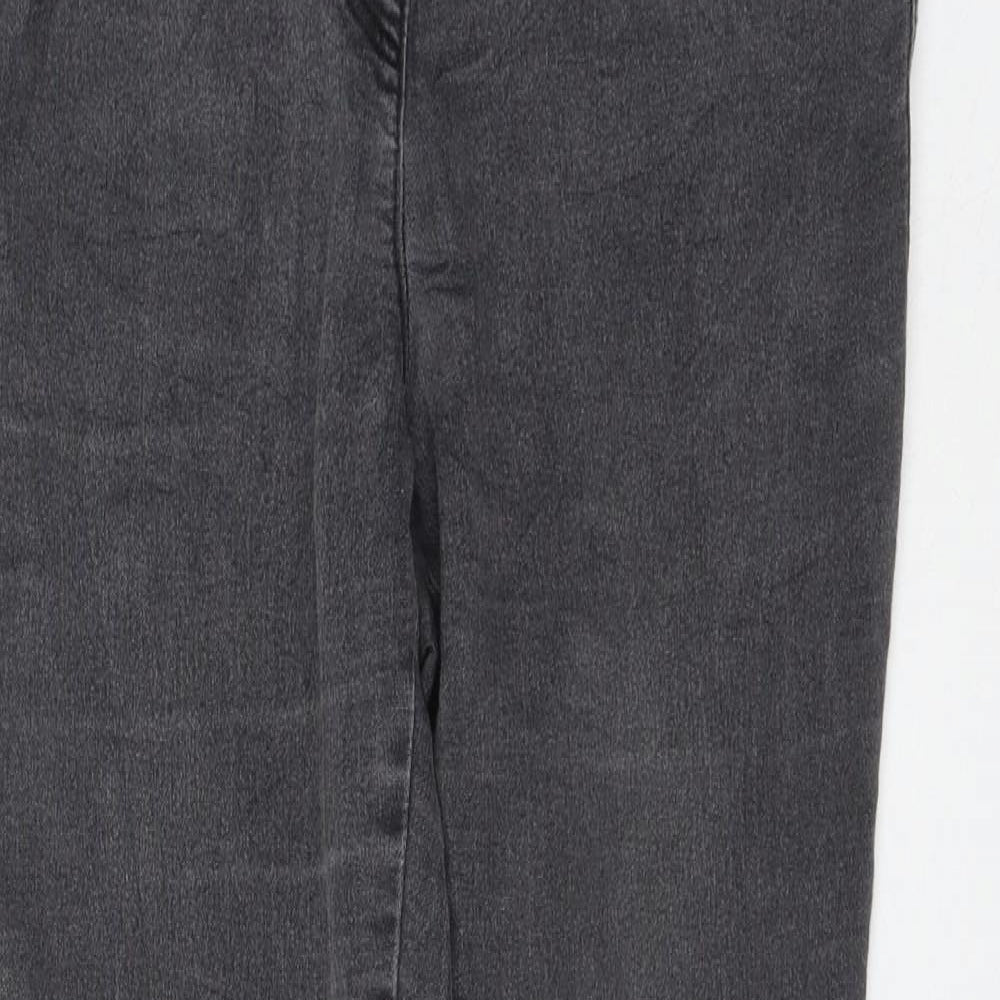 Nutmeg Womens Grey Cotton Jegging Jeans Size 12 L27 in Regular