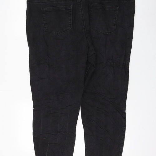 PEP&CO Womens Black Cotton Jegging Jeans Size 22 L27 in Regular