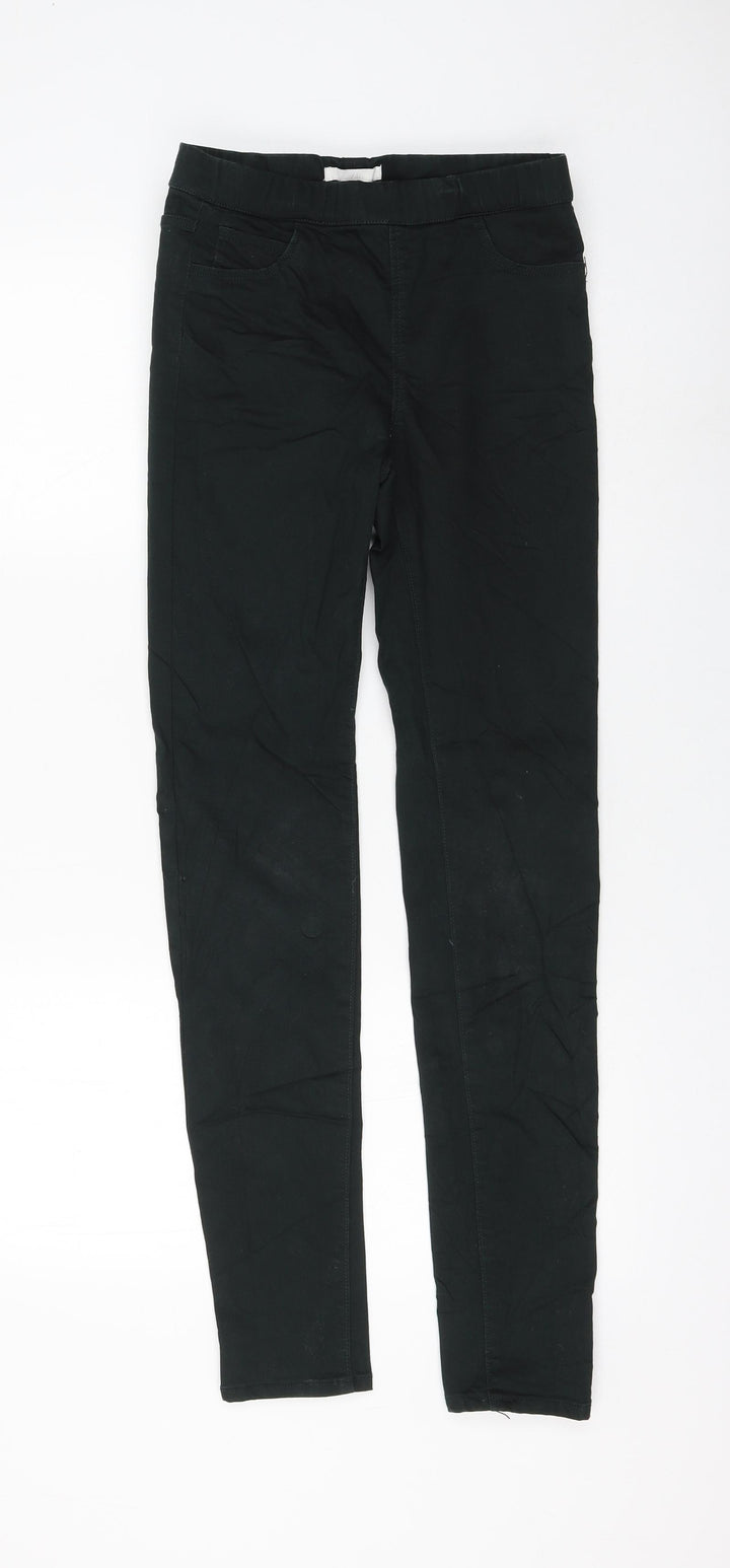 H&M Womens Black Cotton Skinny Jeans Size 6 L30 in Regular
