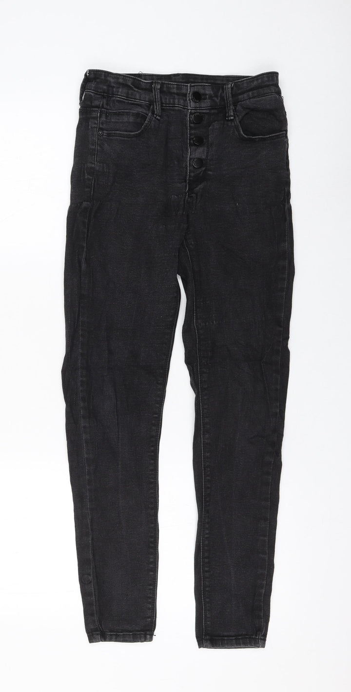 Basic Eve Womens Black Cotton Skinny Jeans Size 26 in L27 in Regular Zip