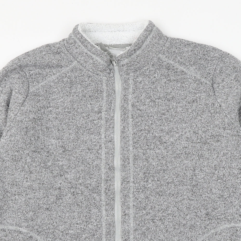 Damart Womens Grey Polyester Full Zip Sweatshirt Size 14 Zip - Size 14-16