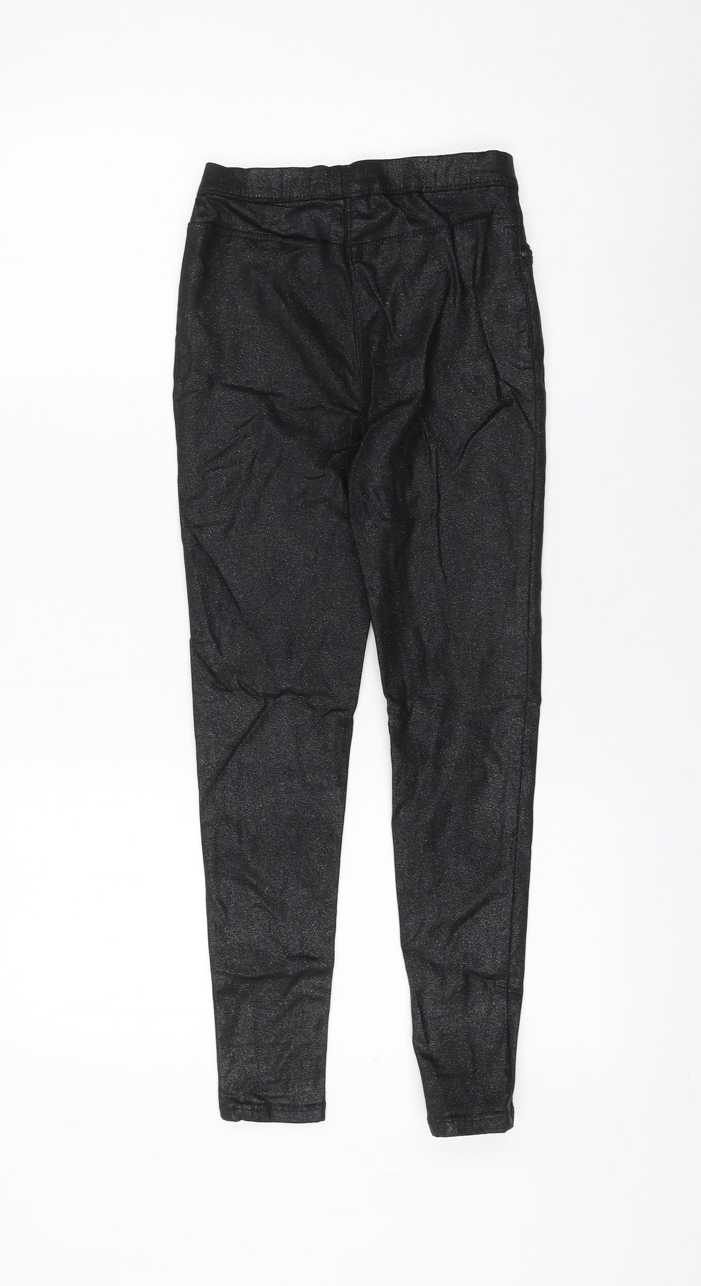 George Girls Black Viscose Jegging Jeans Size 9-10 Years Regular Pullover