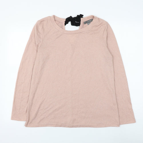 Primark Womens Pink Round Neck Polyester Pullover Jumper Size 10 - Size 10-12
