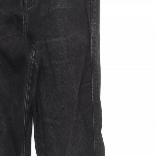 H&M Womens Black Cotton Skinny Jeans Size 8 L31 in Regular Zip