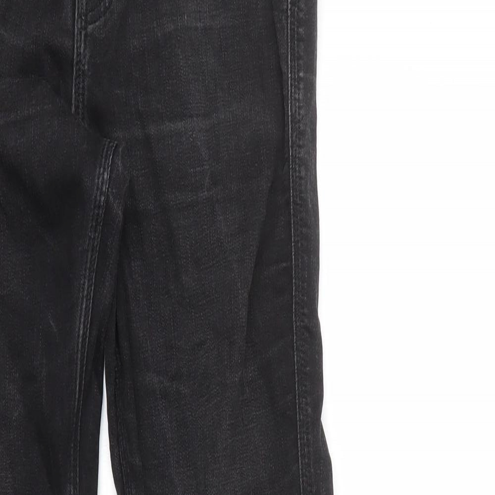 H&M Womens Black Cotton Skinny Jeans Size 8 L31 in Regular Zip