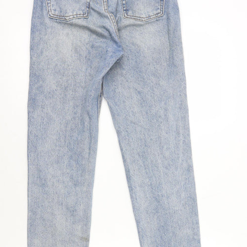 J Galt Womens Blue Cotton Straight Jeans Size 6 L28 in Regular Zip