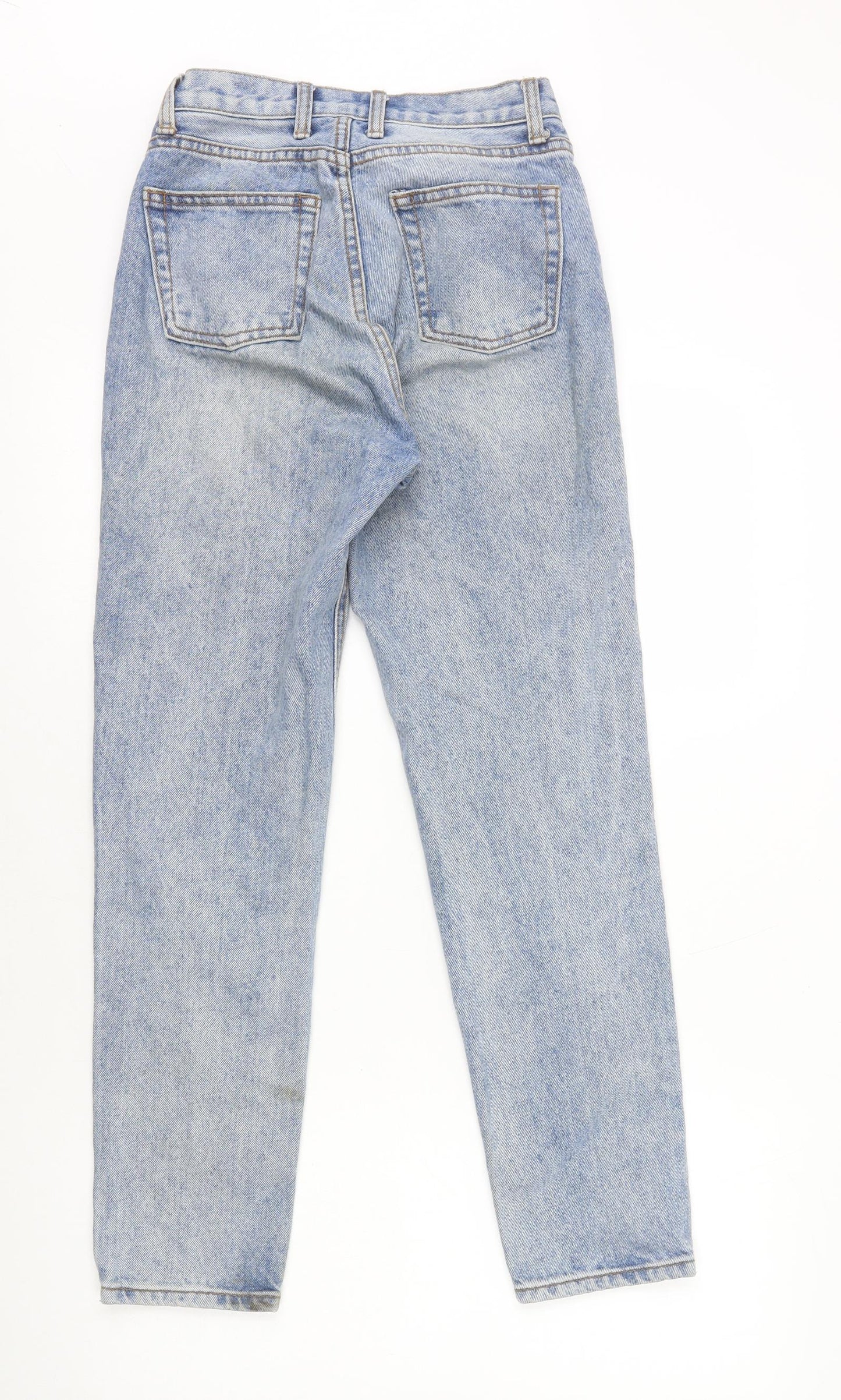 J Galt Womens Blue Cotton Straight Jeans Size 6 L28 in Regular Zip