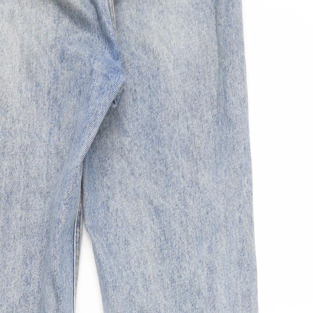 J Galt Womens Blue Cotton Straight Jeans Size 6 L28 in Regular Zip
