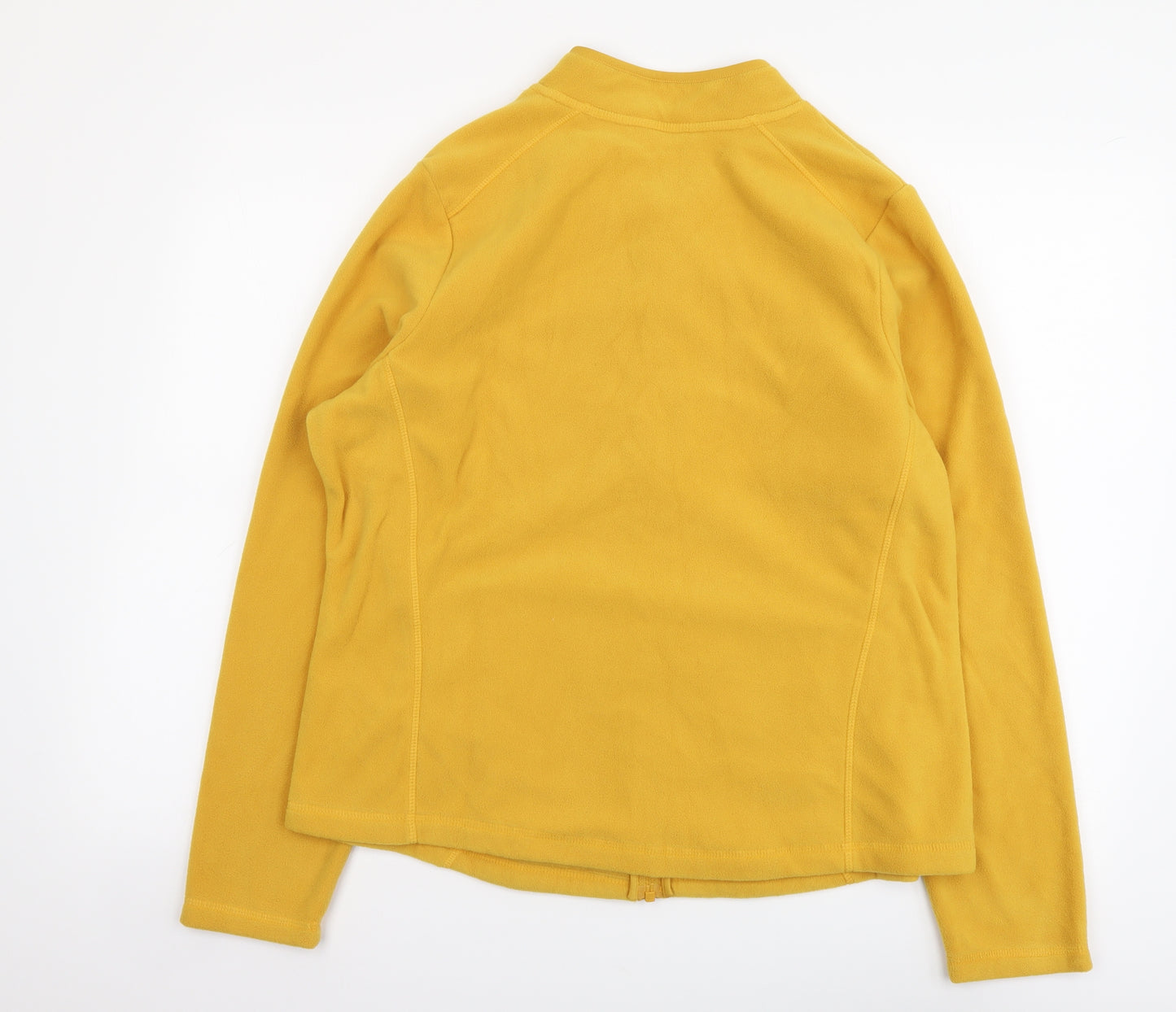 TU Womens Yellow Polyester Full Zip Sweatshirt Size 16 Zip