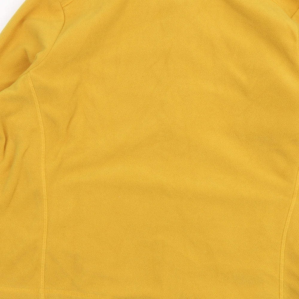 TU Womens Yellow Polyester Full Zip Sweatshirt Size 16 Zip