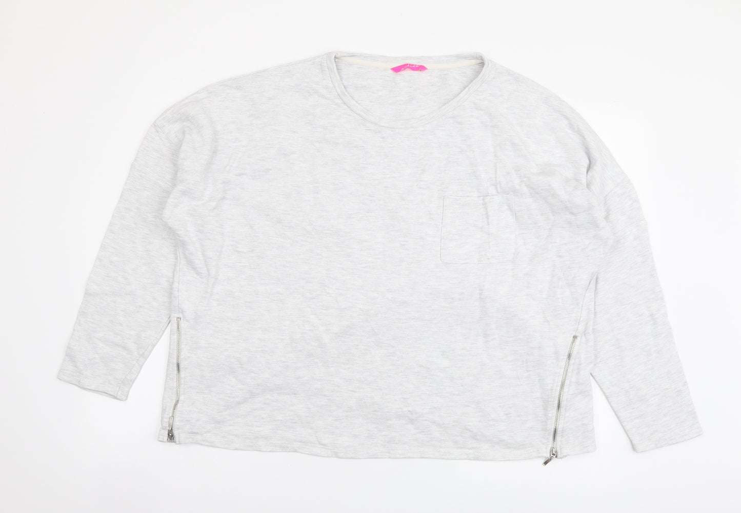 Marks and Spencer Womens Grey Cotton Pullover Sweatshirt Size 20 Pullover