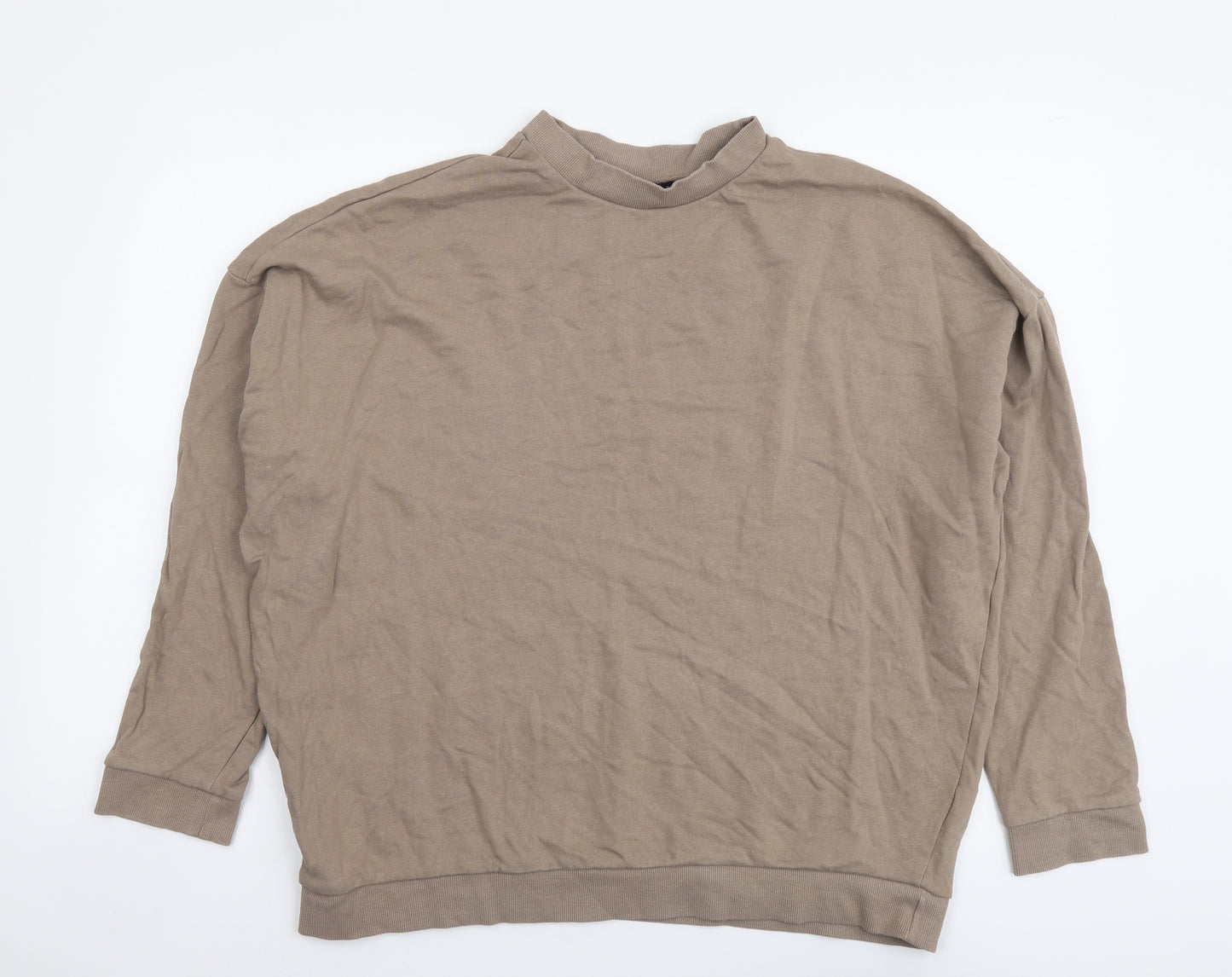 ASOS Womens Beige Cotton Pullover Sweatshirt Size 10 Pullover