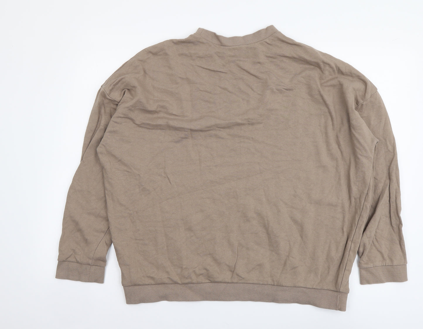 ASOS Womens Beige Cotton Pullover Sweatshirt Size 10 Pullover