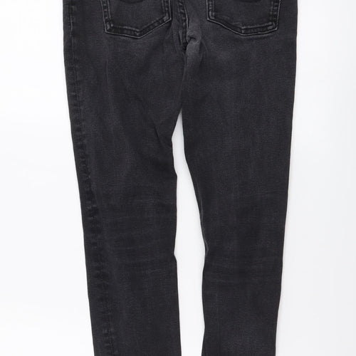 Pull&Bear Womens Grey Cotton Skinny Jeans Size M L29 in Regular Button