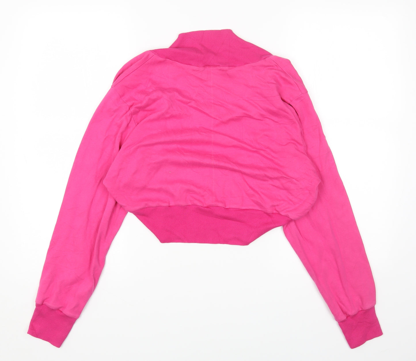 TOO TRUE Womens Pink Round Neck Cotton Shrug Jumper Size 22