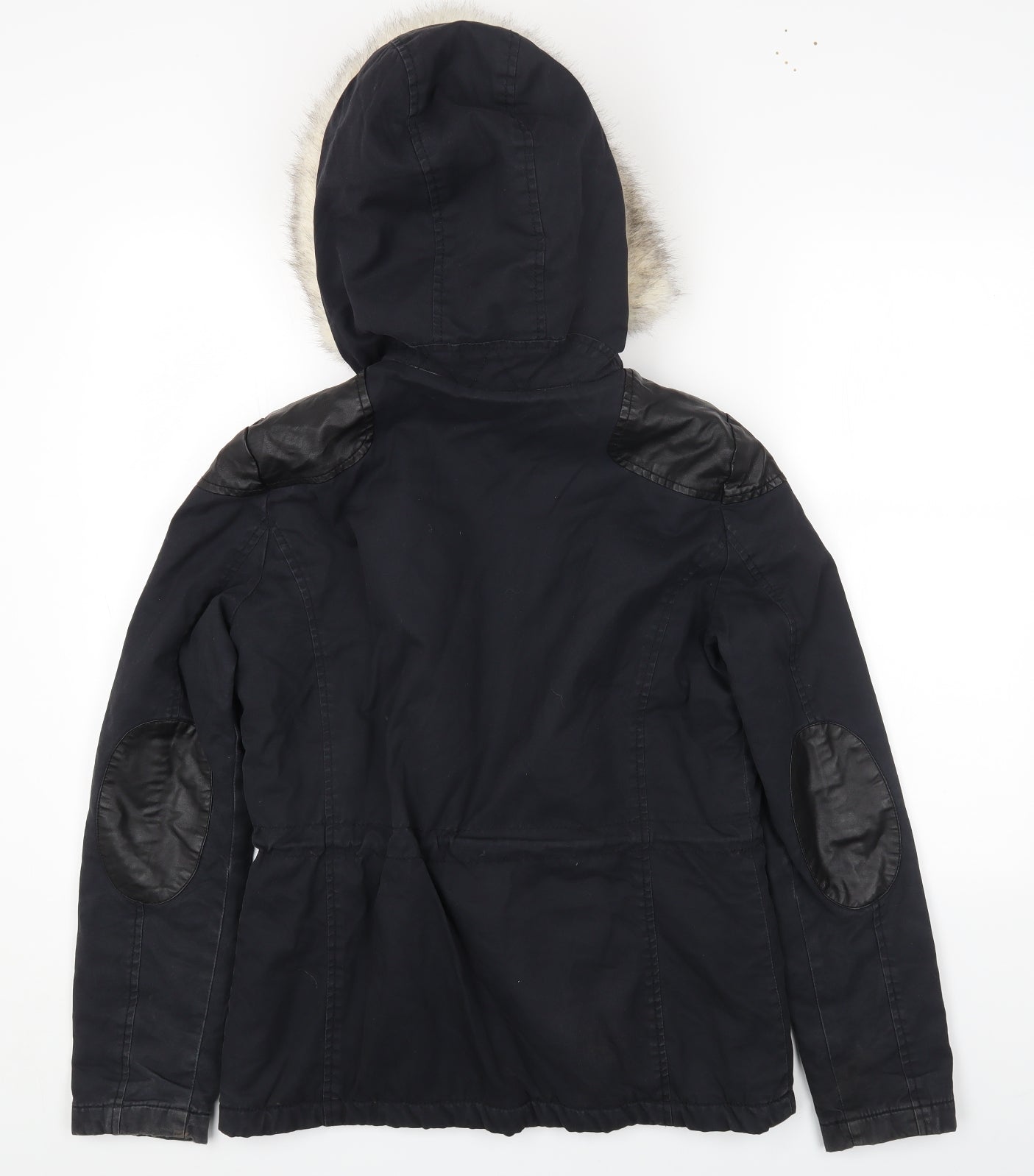 Topshop Womens Black Jacket Coat Size 10 Zip
