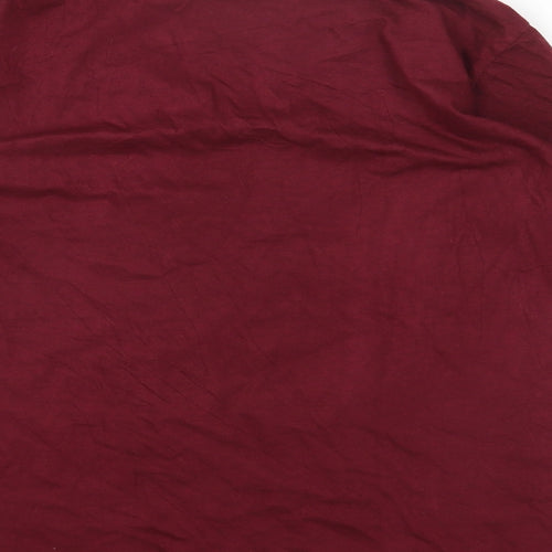 New Jon Womens Red Cotton Basic T-Shirt Size XL Round Neck - I'm Not a Hipster