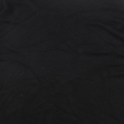 Cashmasoft Womens Black Round Neck Acrylic Pullover Jumper Size S